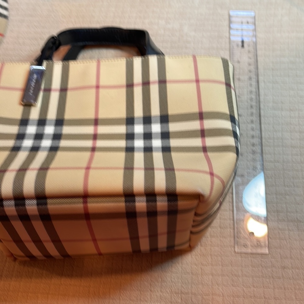 Mini Vintage Check and Leather Tote - Picture 4 of 5